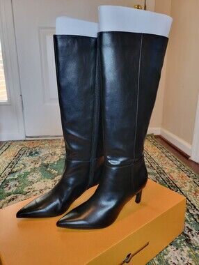 Unisa Womens Lilane Stiletto Heel Black Dress Boots, Size 9 NEW